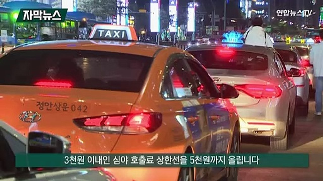 [자막뉴스] 심야시간 택시 요금 인상…시민들 생각은?