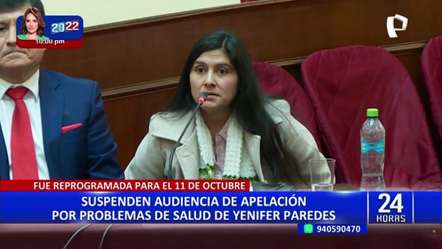 Yenifer Paredes: reprograman audiencia de apelación de prisión preventiva para el 11 de octubre