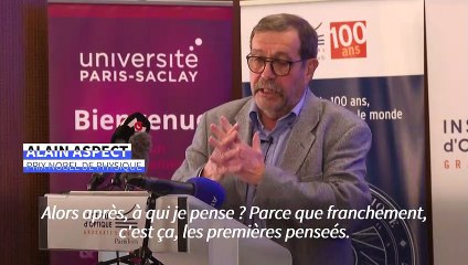 Le Nobel de physique décerné au Français Alain Aspect