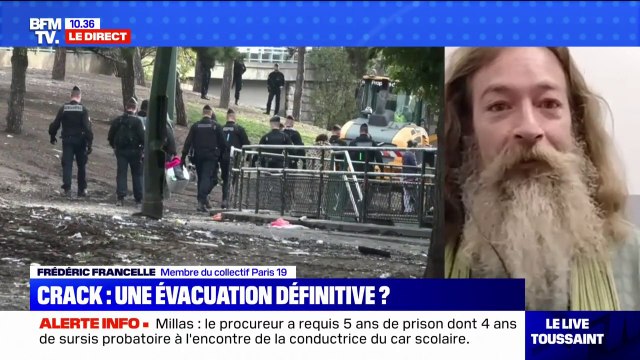 Frédéric Francelle, membre du collectif Paris 19 : Les toxicomanes, et surtout les dealers, ont été prévenus la veille de l'évacuation du square Forceval