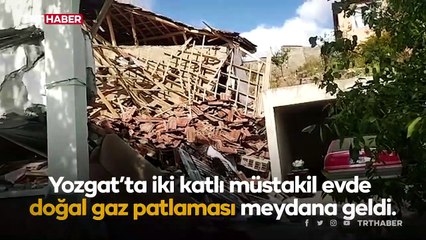Müstakil evde doğalgaz patlaması