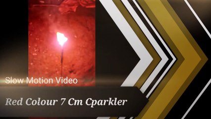 7 CM Red Colours Sparkler.Golden Pot Brand. #crackers #diwali #