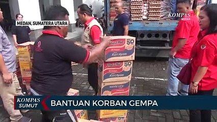PDIP Sumut Kirim Bantuan untuk Korban Gempa di Tapanuli Utara