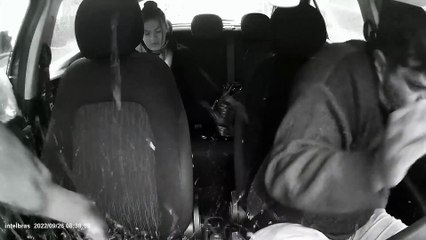 Uber Driver's Dash Cam Captures Attempted Theft