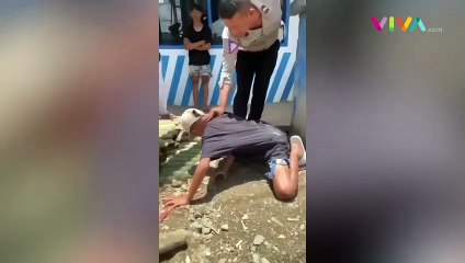 Kocak! Takut Ditilang, Bocah Ini Auto Jadi Harimau