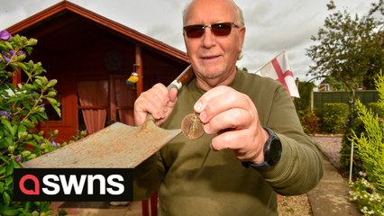 History enthusiast's shock at finding historic WWI medal buried in his back garden
