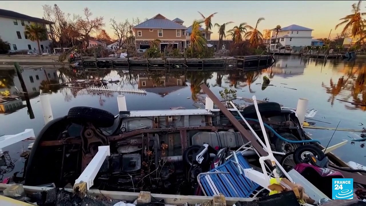 Biden heads into Florida hurricane clean-up zone and opponent's territory