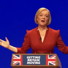 Climate protestors interrupt Liz Truss speech
