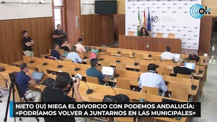Nieto (IU) niega el divorcio con Podemos Andalucía «Podríamos volver a juntarnos en las municipales»