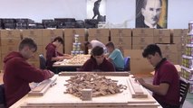 Kastamonu haber | Kastamonu'daki meslek lisesinde 75 bininci oyuncağın üretilmesi pastayla kutlandı