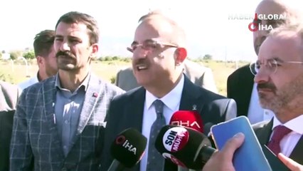 Arıtma tesisi önünde AK Partililer ile güvenlik görevlileri arasında arbede