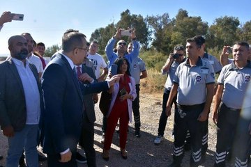 ARITMA TESİSİ ÖNÜNDE AK PARTİ'LİLER İLE GÜVENLİK GÖREVLİLERİ ARASINDA ARBEDE