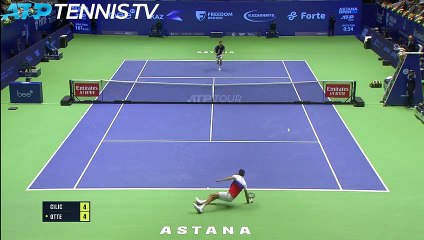 Astana - Cilic passe en 3 sets