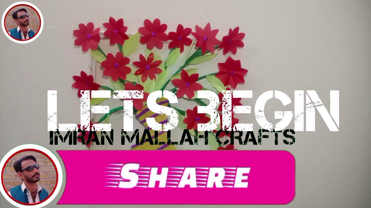 Diy MAKE A ROSE WITH colour paper easy /imran mallah crafts