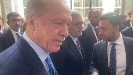 Cumhurbaşkanı Erdoğan, Meclis'te gazetecilerin sorularını cevapladı