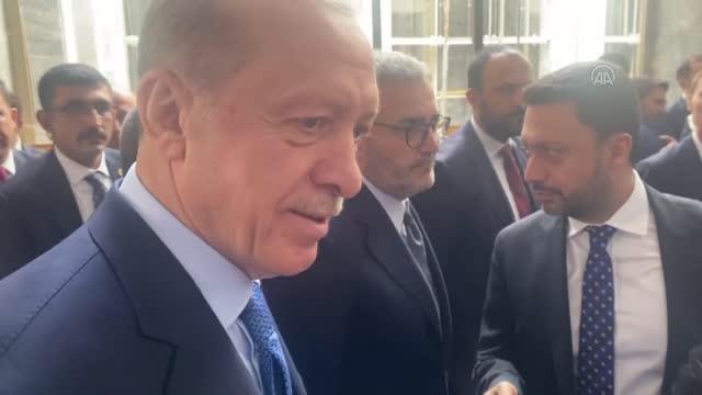 Cumhurbaşkanı Erdoğan, Meclis'te gazetecilerin sorularını cevapladı