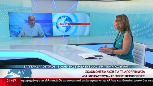 Ο πρώην Υπ. Αγροτικής Ανάπτυξης και Τροφίμων, B. Αποστόλου στο Star