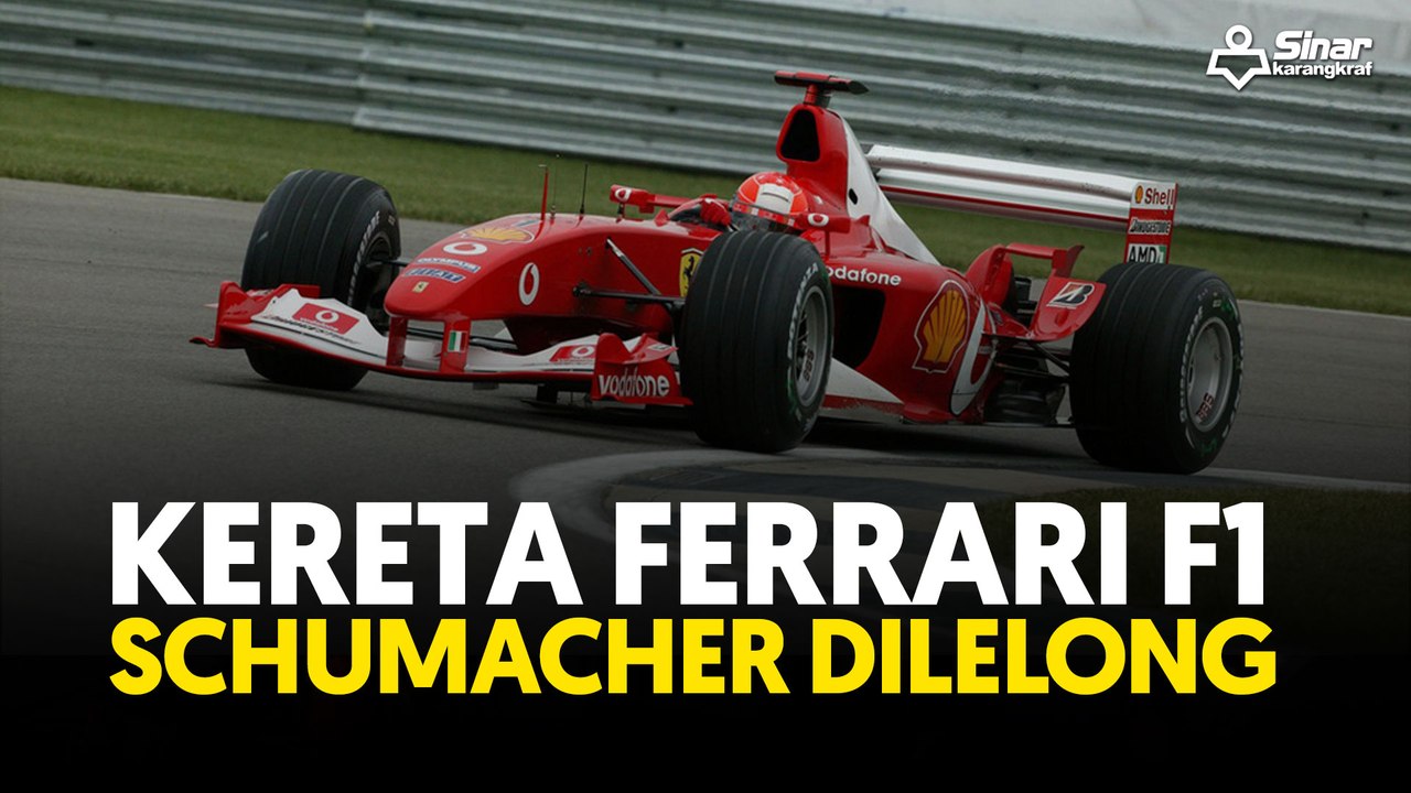 Kereta Ferrari F1 Schumacher dilelong