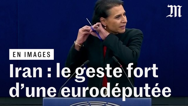 En plein discours au Parlement européen, une eurodéputée se coupe les cheveux en soutien aux Iraniennes