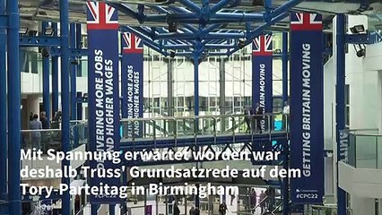 Truss steht auf dem Tory-Parteitag mit dem Rücken zur Wand
