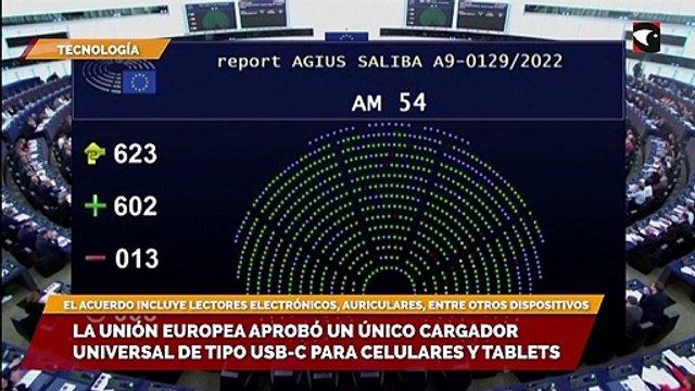 La Unión Europea aprobó un único cargador universal de tipo USB-C para celulares y tablets
