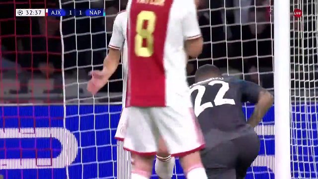 Ajax 1-6 Napoli Europe Champions League Match Highlights & Goals