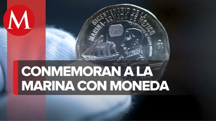 Banxico lanza nueva moneda de 20 pesos en conmemoración del bicentenario de la Marina