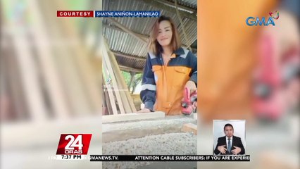 Nanay sa Sarangani, nagkarpintero para maitaguyod ang pamilya nitong pandemya; nagtapos sa kursong education | 24 Oras