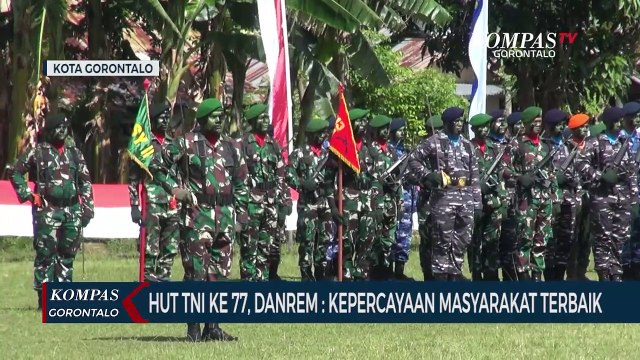 Rayakan HUT TNI Ke 77, Danrem : Kepercayaan Masyarakat Terbaik