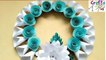 Best rose wall hanging craft | Paper flower wall decor | Paper craft for home decoration | Room decor