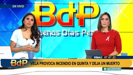 Rímac: Abuelita muere en incendio provocado por una vela que dejaba prendida a un santo