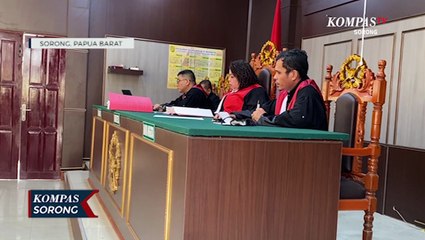 Sidang Kasus Penyerangan Pos Ramil Kisor Maybrat Dihadiri Terdakwa MK