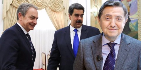 Losantos atiza al "hijo de Satanás" Zapatero por su visita al "magnicida" Maduro: "Mamarracho, infecto e ignorante"
