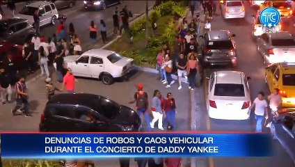 Denuncias por robo y caos vehicular por el concierto de Daddy Yankee en Guayaquil