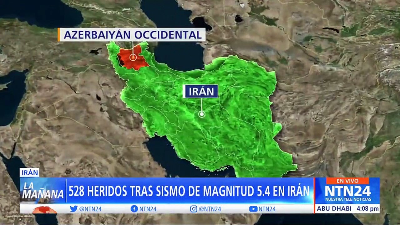 Fuerte sismo en Irán dejó más de 500 heridos