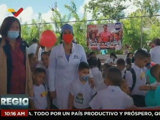 Programa Salud va a la Escuela atiende a los niños de  la Unidad Educativa Santa Teresa en Apure