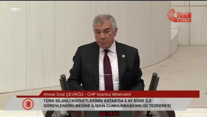 Ünal Çeviköz'den, TSK'nın Katar'a Dünya Kupası İçin Gönderilmesine Tepki: "Akp İktidarı Döneminde İlk Kez Futbol Organizasyonu İçin Tezkere İsteniyor.