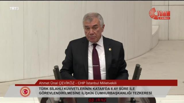 Ünal Çeviköz'den, TSK'nın Katar'a Dünya Kupası İçin Gönderilmesine Tepki: Akp İktidarı Döneminde İlk Kez Futbol Organizasyonu İçin Tezkere İsteniyor.