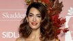Amal Clooney Was Quite Literally Dripping in Glitz and 1920s Glamor on the Red Carpet