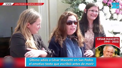 Download Video: Último adiós a César Mascetti en San Pedro el emotivo texto que escribió antes de morir