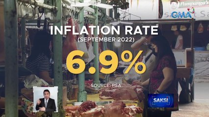 Inflation rate nitong setyembre, tumaas sa 6.9%; PSA, nagbabalang posible itong magpatuloy sa mga susunod na buwan | Saksi