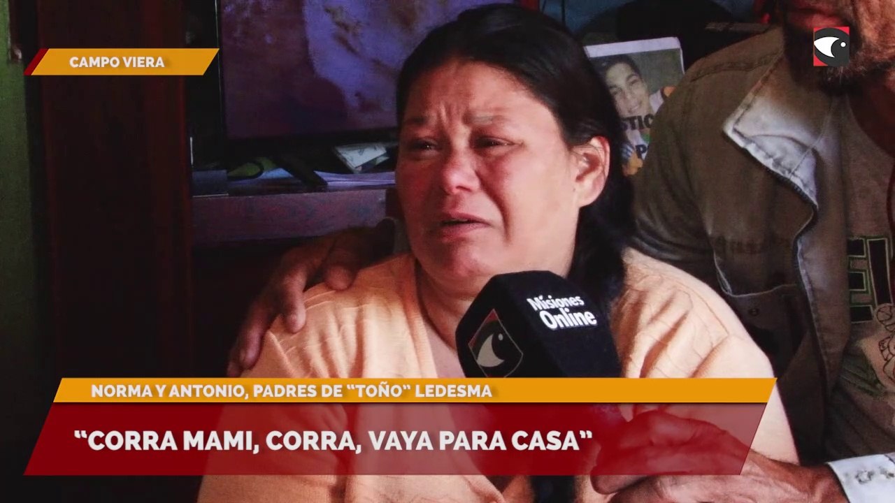 “Corra mami, corra, vaya para casa”