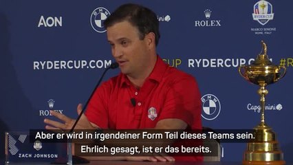 Johnson: "Tiger wird Teil des Ryder Cups sein"