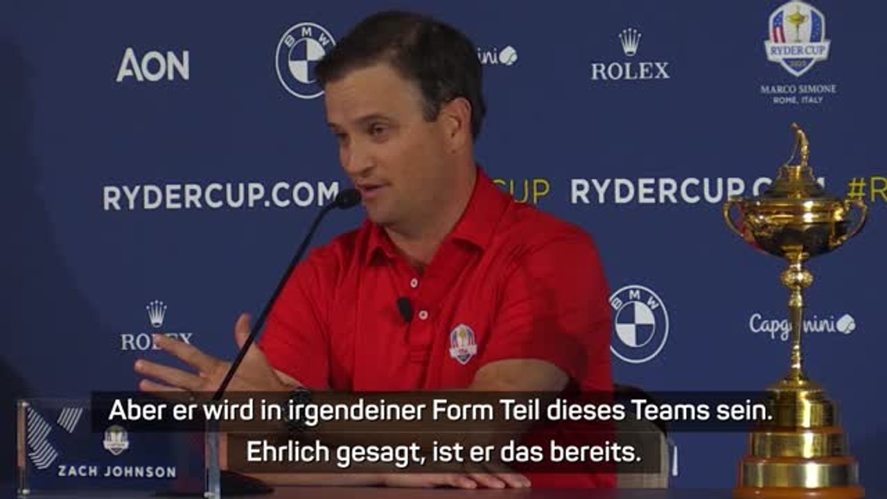 Johnson: 'Tiger wird Teil des Ryder Cups sein'