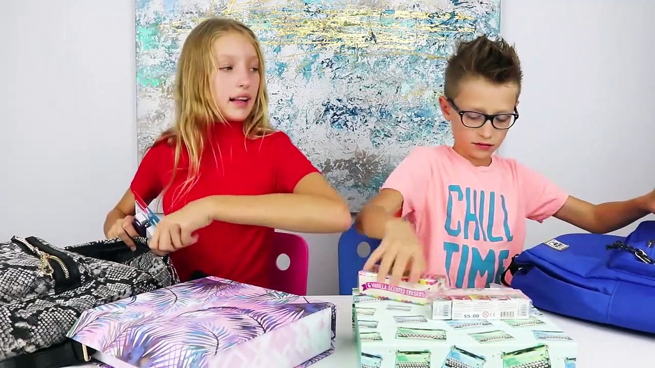 Mystery Box of Back to School SwitchUp Challenge!!! SIS vs BRO video