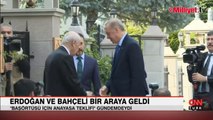 Cumhurbaşkanı Erdoğan Bahçeli ile bir araya geldi