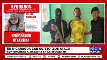 ¡Capturado! En Nicaragua cae sujeto que atacó con machete a maestra en La Mosquitia