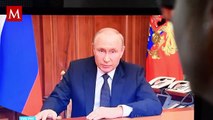 Putin oficializa anexión a Rusia de territorios ocupados en Ucrania