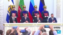 Vladimir Putin firmó el decreto que confirma la anexión de regiones ucranianas a Rusia