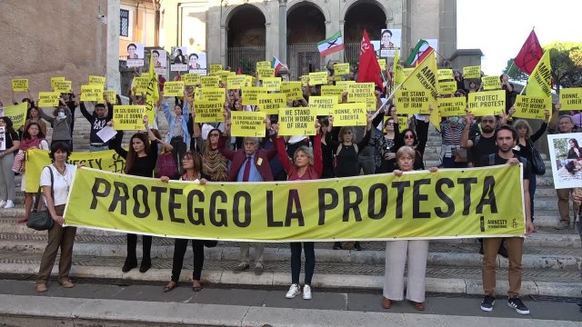 Iran, sit-in Amnesty a Roma: Subito indagine indipendente Onu su violenze